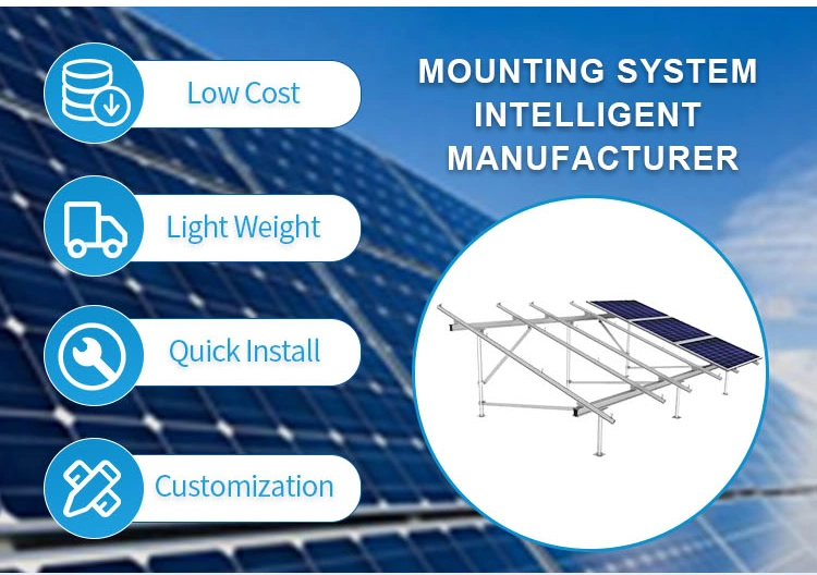 Ground Solar Panel Bracket Steel Structure Favorable Price Steel PV Structure Solar Energy Solar Panel Mounting System