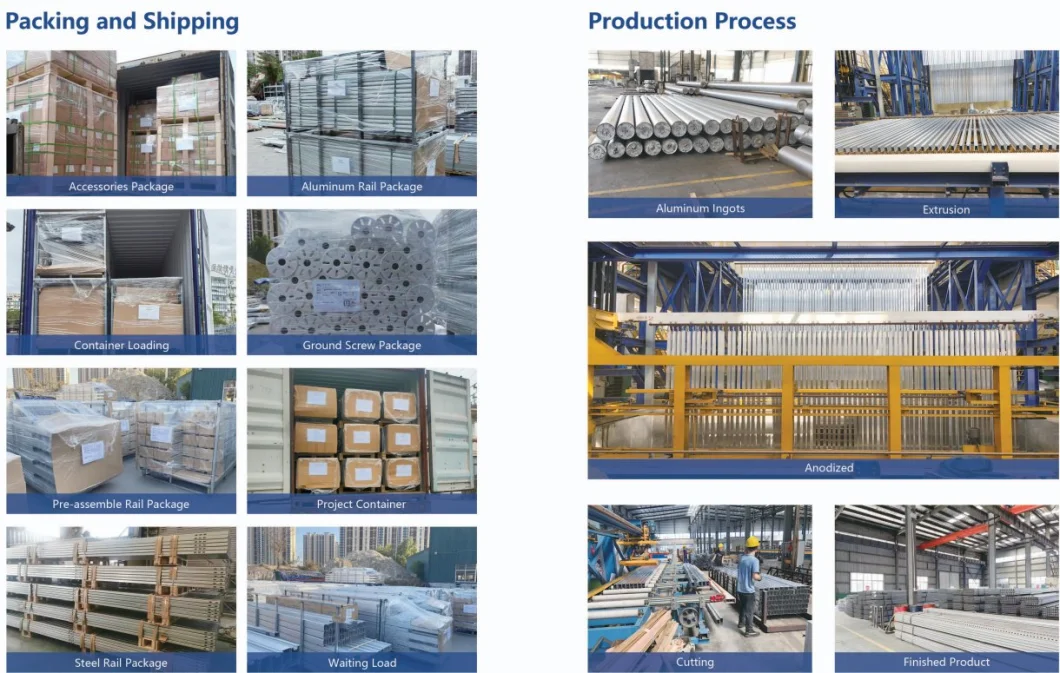 Directly Insert Ground Anodized Aluminum Single Column PV Plant Ground Mounting System