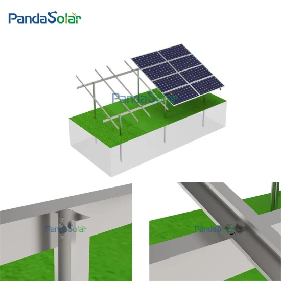 Fabricación del sistema de soporte de montaje en tierra de zinc, aluminio y magnesio fotovoltaico de Pandasolar