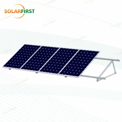 Sistema de panel solar de inclinación fija para techo plano