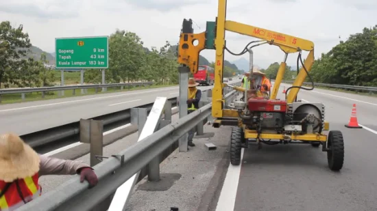 Q235 Q345 Barandilla de carretera de acero para seguridad vial