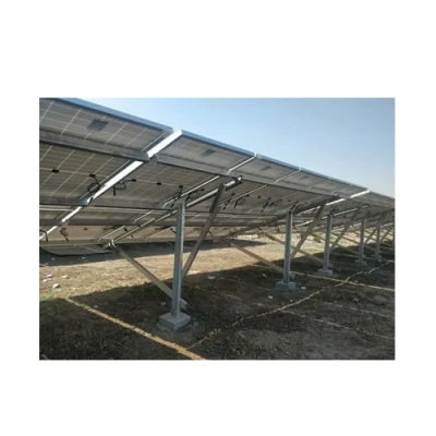 Soporte de montaje del panel solar Estructura solar de montaje en tierra con tornillos de tierra Base de pilotes